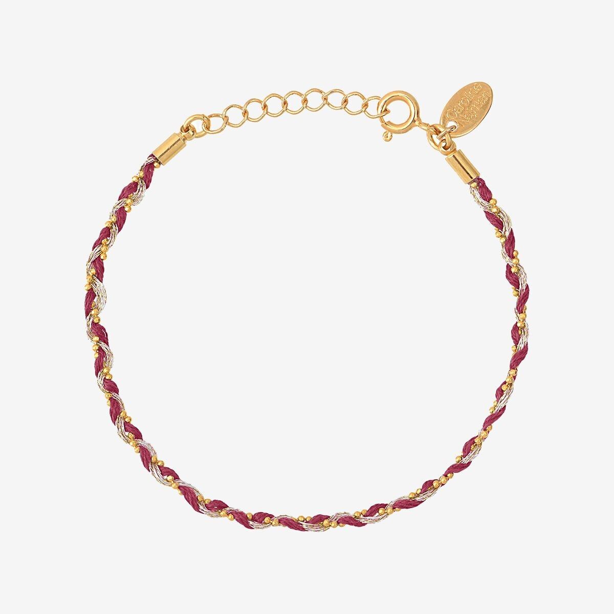 BURGUNDY GOLD BRACELET - TULUM