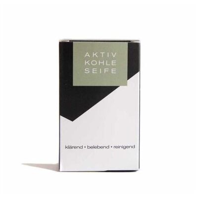 Savon au charbon actif, 100g (sans huile de palme)