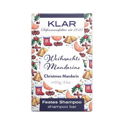 Champú sólido Klar's Navidad mandarina, 100g