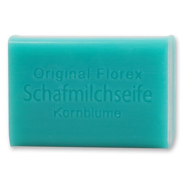 Jabón de leche de oveja cuadrado aciano 100g