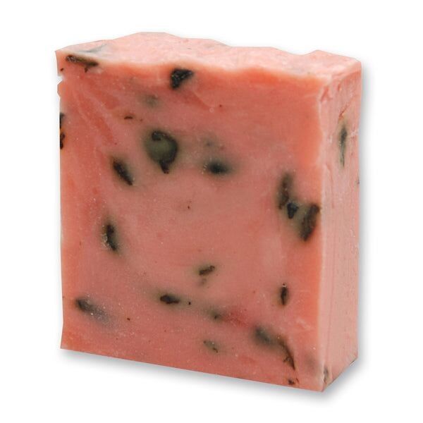 Jabón de leche de oveja batido en frío 150 g, rosa silvestre