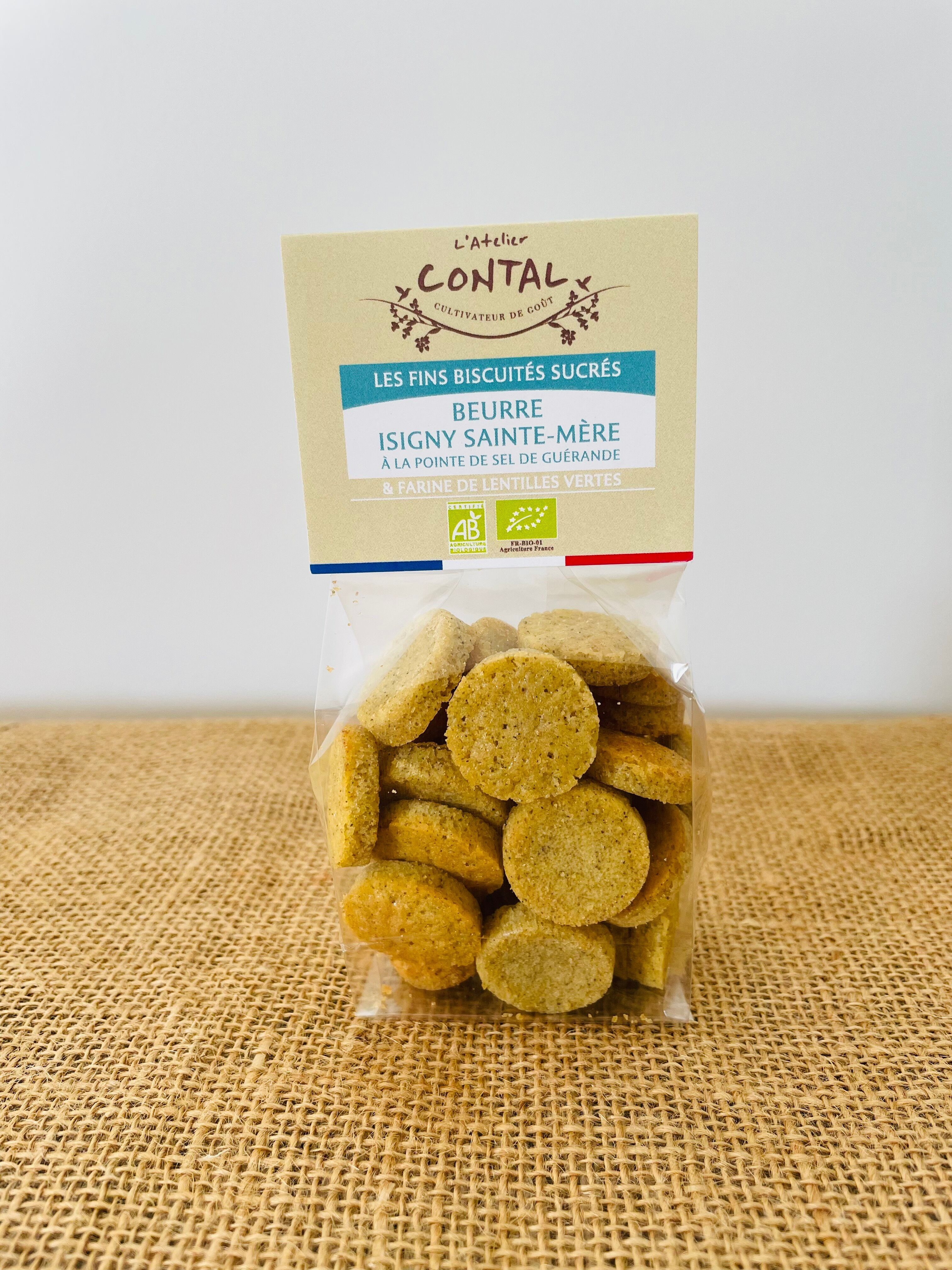 THE FINE SWEET BISCUITS Isigny Sainte-Mère butter with a hint of Guérande salt 70 GR per package