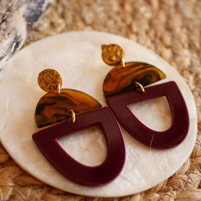 Azeria -Boucles d'oreilles Oliv- Idée cadeau - Création française