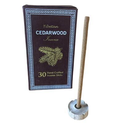 Set de regalo de incienso Dhoop Sughandit del Himalaya - Madera de cedro