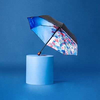 Paraguas compacto FLOWERS, caja de regalo incluida