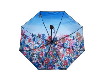 FLOWERS Parapluie Compact, Coffret Cadeau Inclus 2