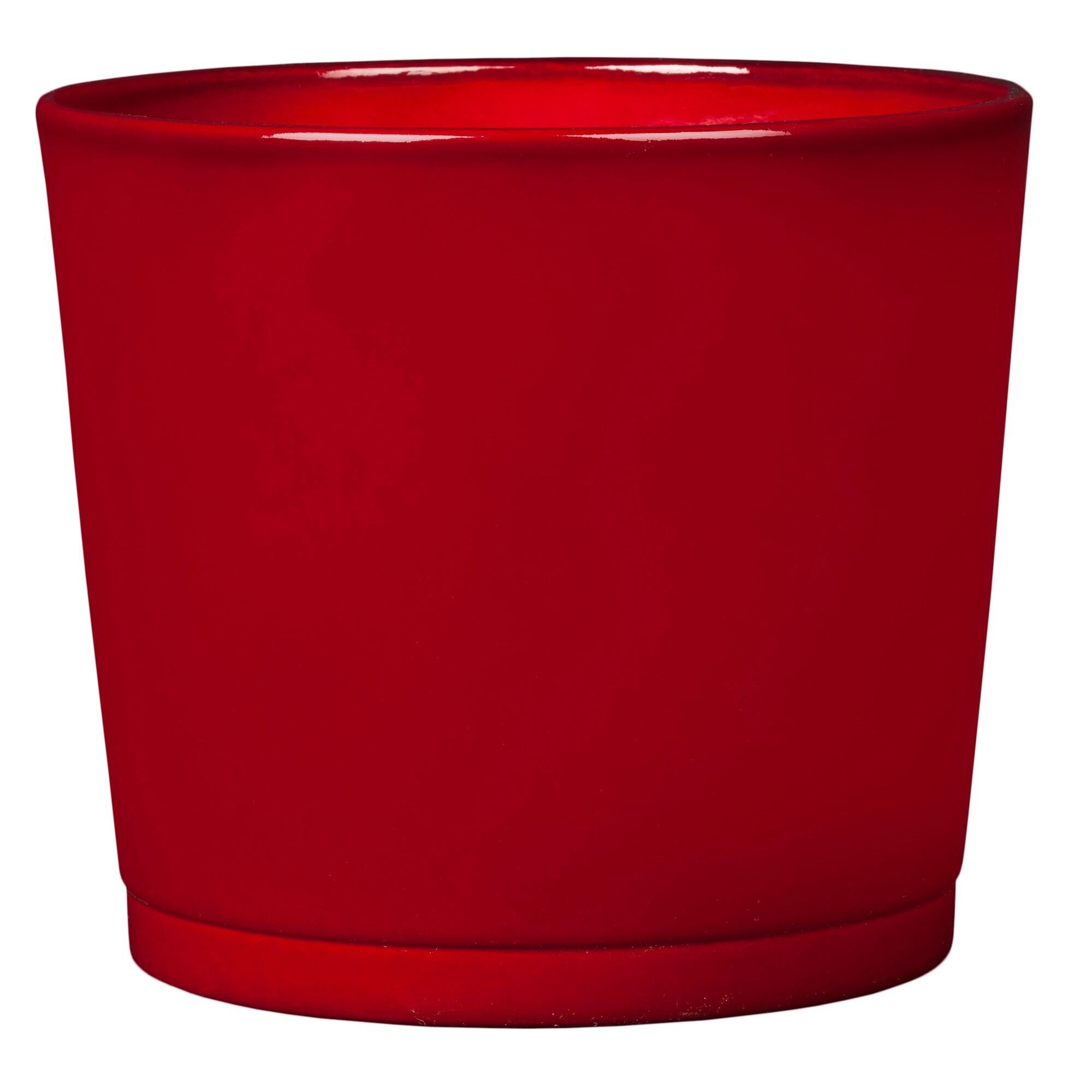 KERAMIKTOPF POT 883 DUNKELROT 15X14 CM