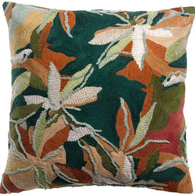 Cuscino ricamato Alina Petrolio 45 x 45