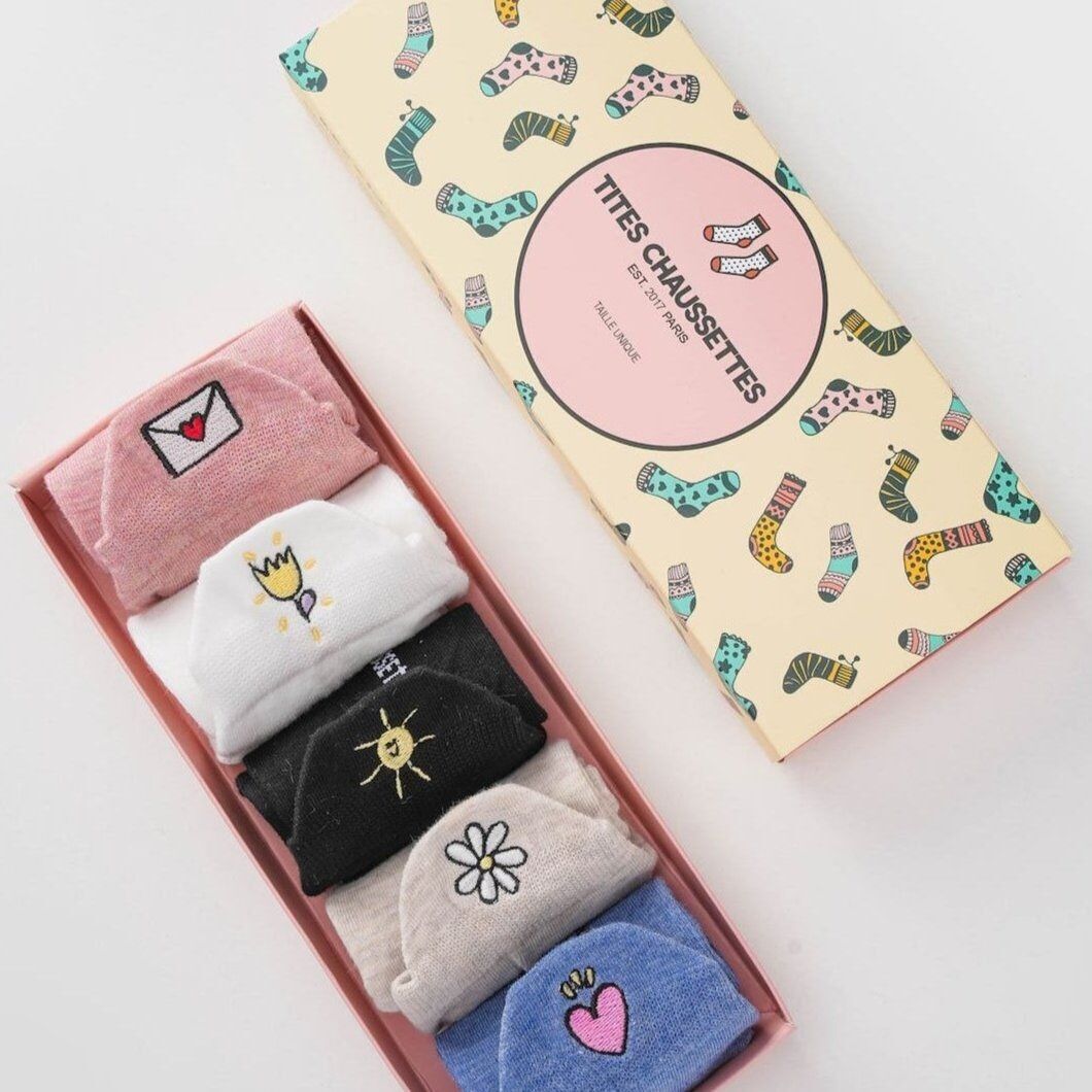 Pack of 5 Women's Spring Tongue Socks I 35-41