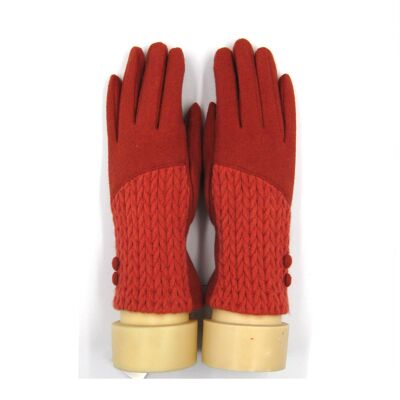 Cashmere Blend Glove Rust