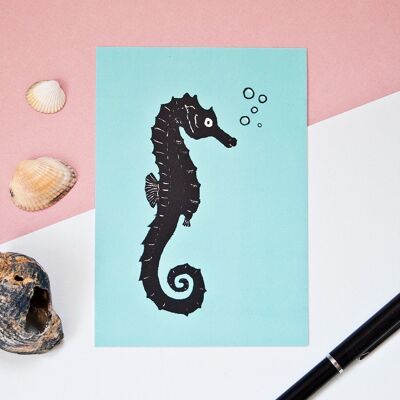 Postkarte | Seepferdchen