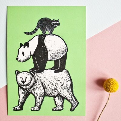 Postkarte | Bären