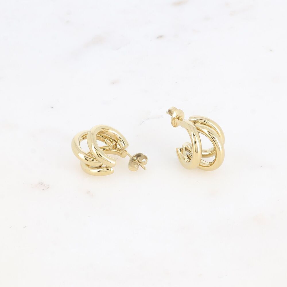 Mini-Creolen – 3 glatte Ringe