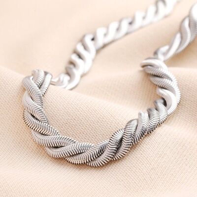 Collana a catena spessa in acciaio inossidabile con serpente