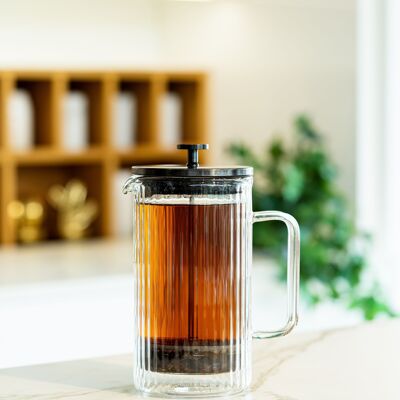Cafetera y tetera de doble pared 1000ml grafito mate TULIP 0671
