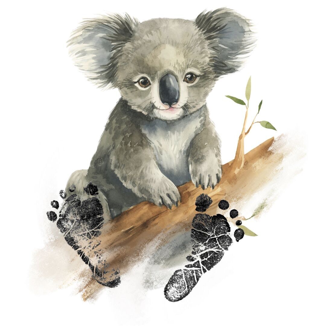 Kit per le impronte dei cuccioli di koala
