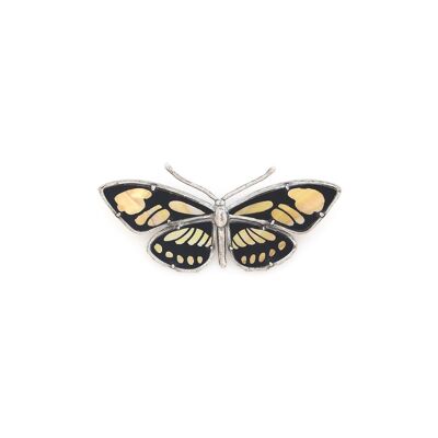 MARIPOSA farfalla argento XL gialla e nera