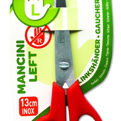 MANCINI - LEFT Scissors 13 cm.in blister