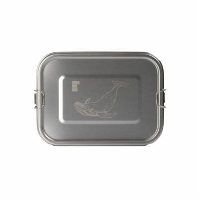 Stainless steel lunch box whale motif leak-proof 1200 ml