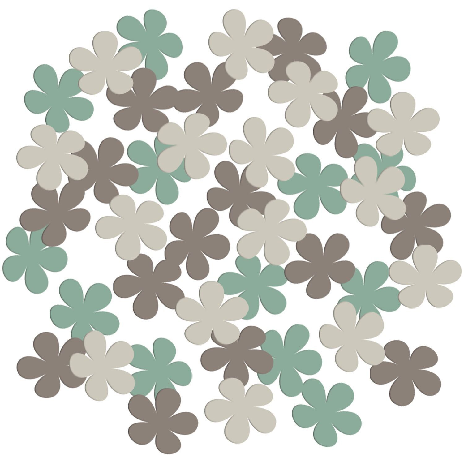 Konfetti - Blumenform - Blooming Baby Little One - 80 Stück