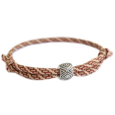 Pulsera itaca marrón para hombre
