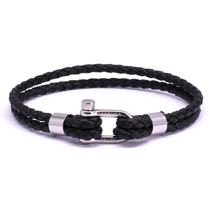 Nautical M1 schwarzes Leder