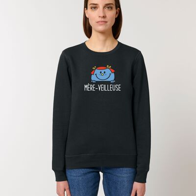 BLACK SWEATSHIRT WOMAN MOTHER NIGHT LIGHT