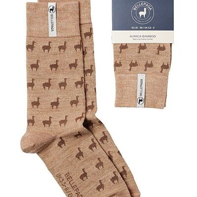 Chaussettes Yupa Beige et Marron