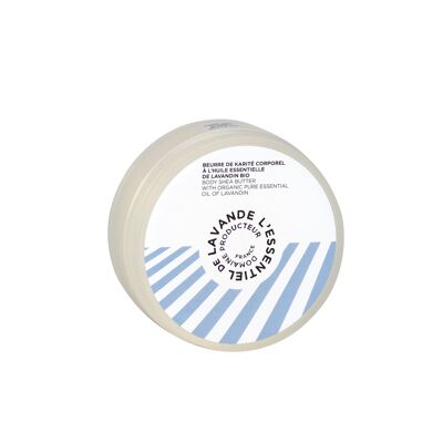 Organic body balm with shea butter and lavender essential oil