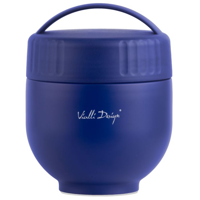 Thermos with container and spoon Fuori 680 ml navy blue 30305