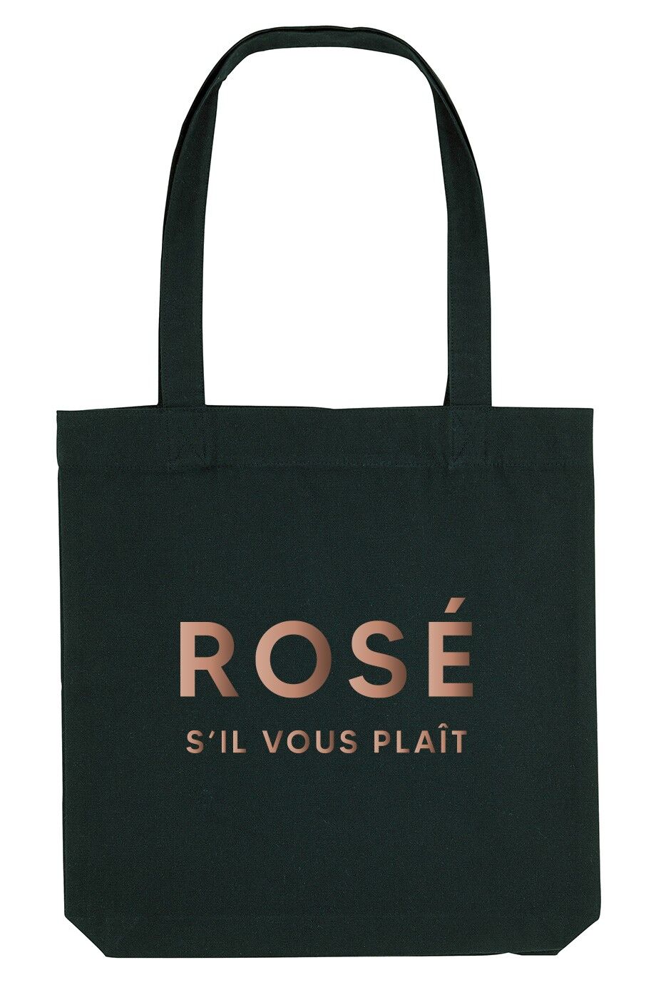 Borsa tote - Rosé Please - Nera - Oro rosa