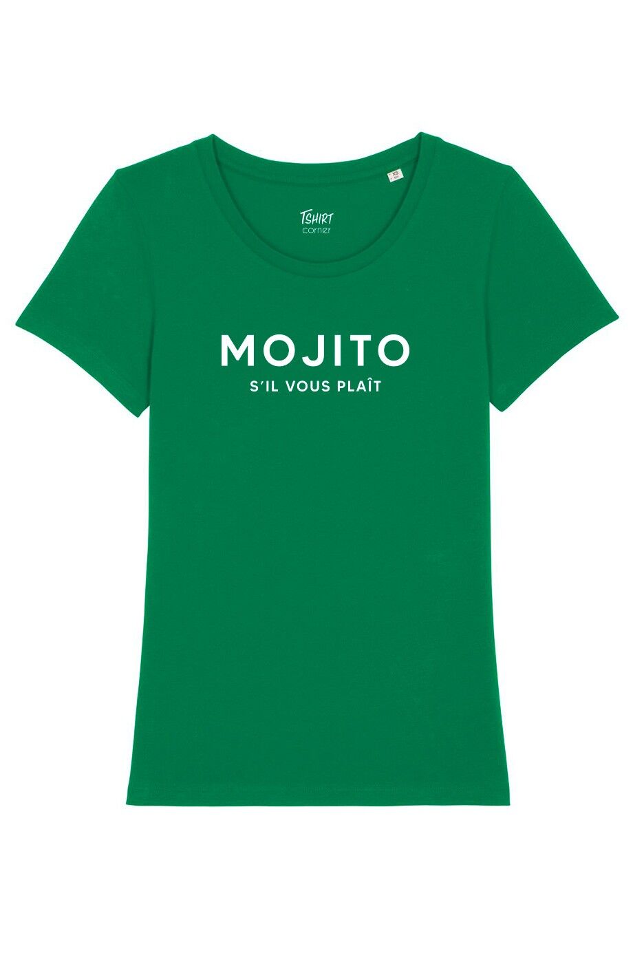 T-Shirt da Donna - Mojito Please - Verde - Velluto Bianco