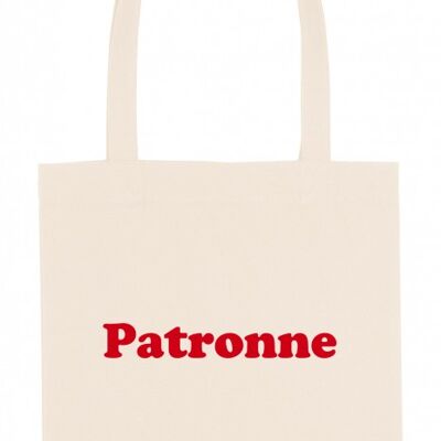 Tote Bag - Patronne - Ecru - Velours Rouge