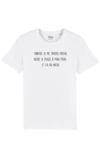 T-Shirt Homme - Parfois Moche Frère - Blanc