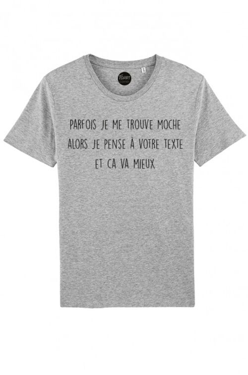 T-Shirt Homme - Parfois Moche Frère - Gris
