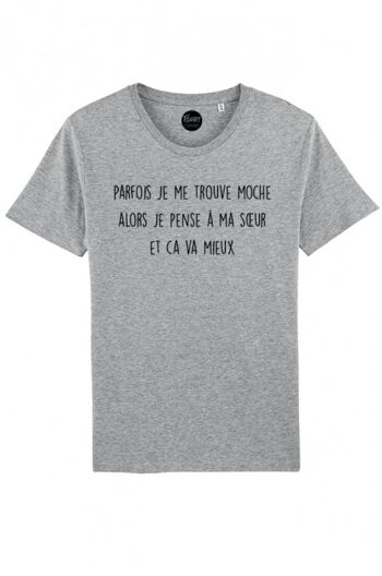 T-Shirt Homme - Parfois Moche Soeur - Gris