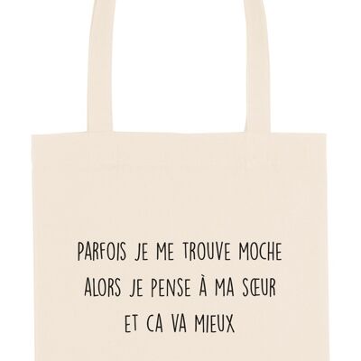 Tote Bag - Sometimes Ugly Sister - Ecru