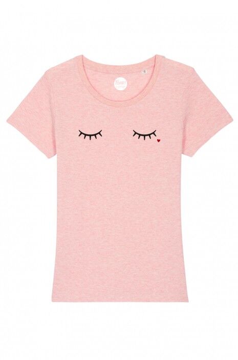 Maglietta da donna - Ciglia - Rosa Heather