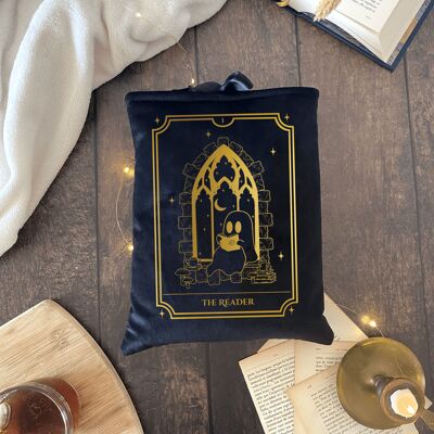 The Reader - Estuche para libros "Classic" - Negro / Dorado