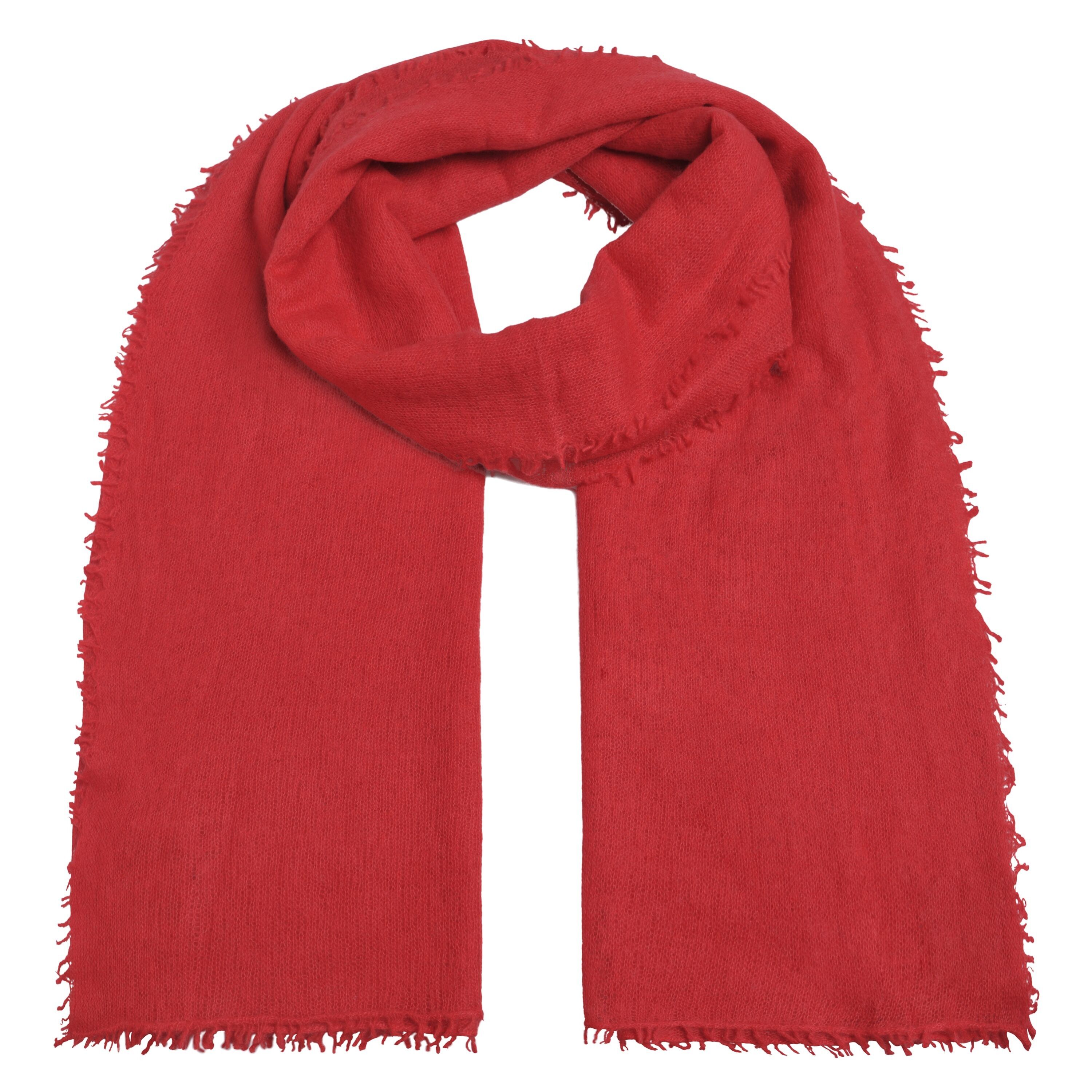 Cashmere Schal Feli-cs in Tomato