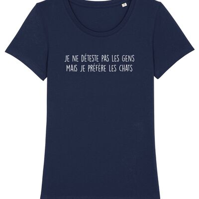 Women Tshirt - I don't hate people - Navy