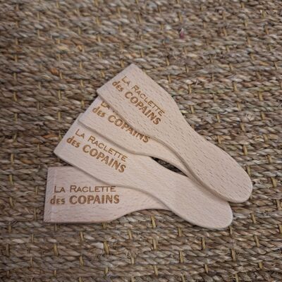 Set di 4 spatole per raclette “La raclette des Copains”