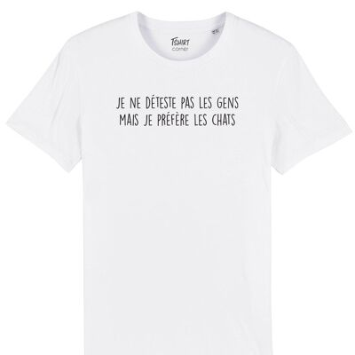 Herren T-Shirt - Ich hasse keine Menschen - Weiß