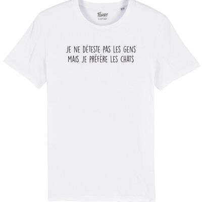 Men's Tshirt - I don't hate people - White