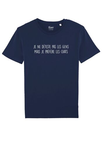 Tshirt Homme - Je deteste pas les gens - Navy