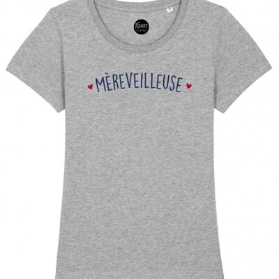 Camiseta de mujer - Mèreveilleuse - Gris jaspeado