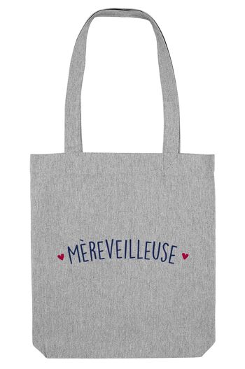 Tote Bag - Mèreveilleuse  -  Gris