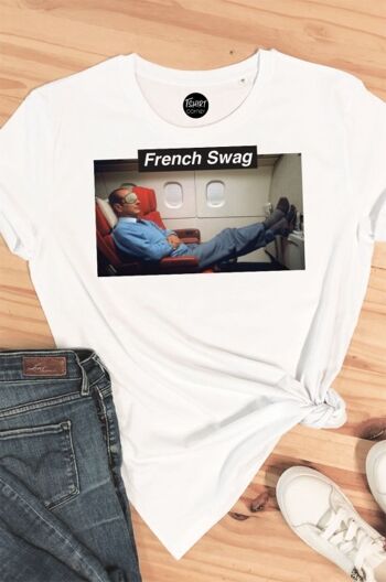 Tshirt Femme - French Swag - Blanc 1