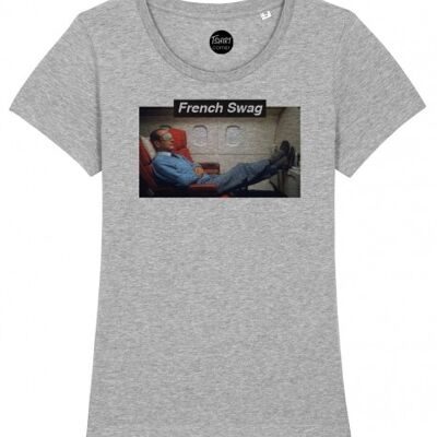Damen T-Shirt - French Swag - Grau