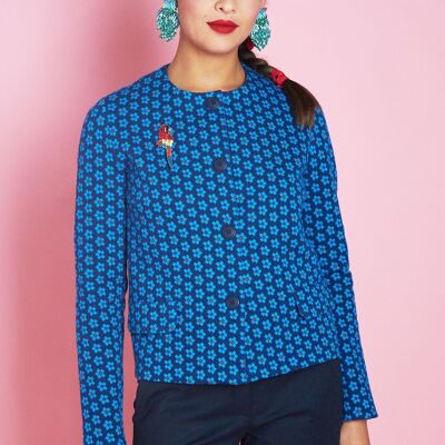 Giacca Adriana in maglia jacquard multicolor